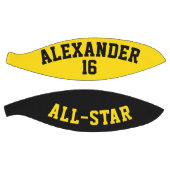 Alle Star Dayglow Gelb und Schwarz Basketball (Panele)