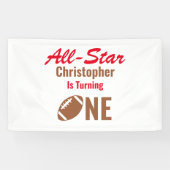 Alle Star Football 1. Geburtstag Banner (Horizontal)