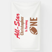 Alle Star Football 1. Geburtstag Banner (Vertikal)