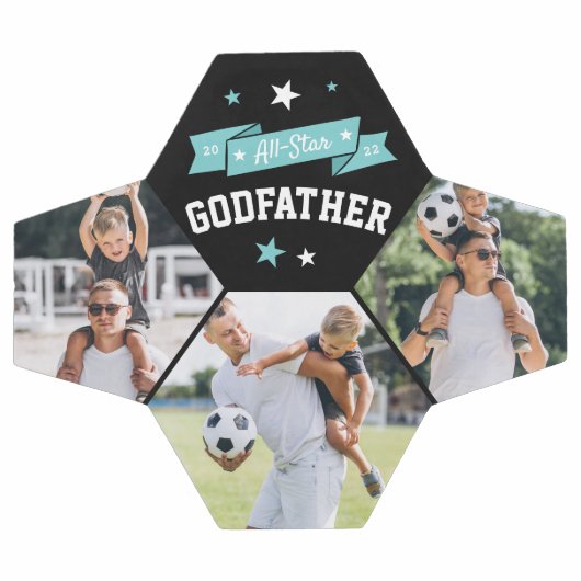 Alle Star Godvater Custom-Foto Fußball (Flach)