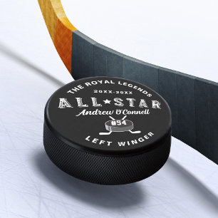 Alle Star Hockey League Spielername Position Eishockey Puck