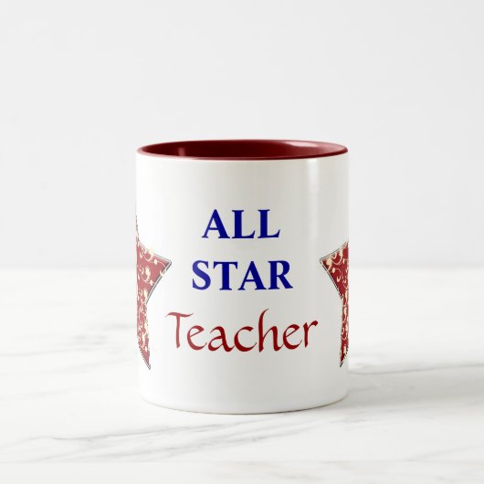 ALLE STAR-KAFFEE-TASSE-VORLAGE ZWEIFARBIGE TASSE (Mittel)