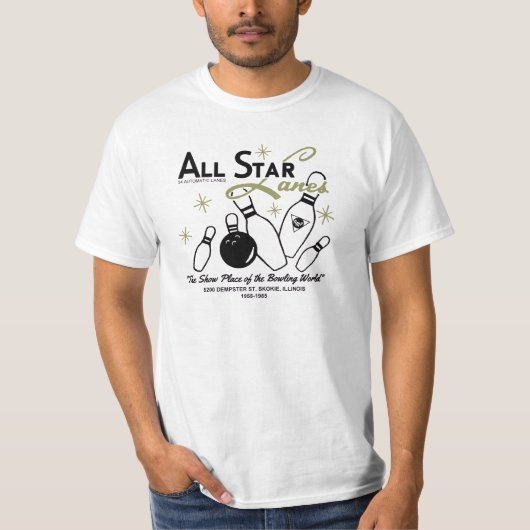 Alle Star Lanes, Skokie, Illinois T-Shirt (Vorderseite)