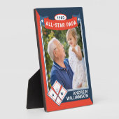 Alle Star Papa Custom Baseball Card Foto behalten Fotoplatte (Seite)