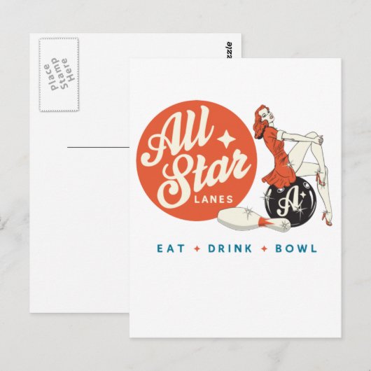 Alle Star Postkarte (Vorne/Hinten)