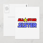 Alle Star Sister Postkarte (Vorne/Hinten)