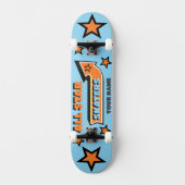 Alle Star-Skater IHRER NAME Personalisiert Skateboard (Vorderseite)