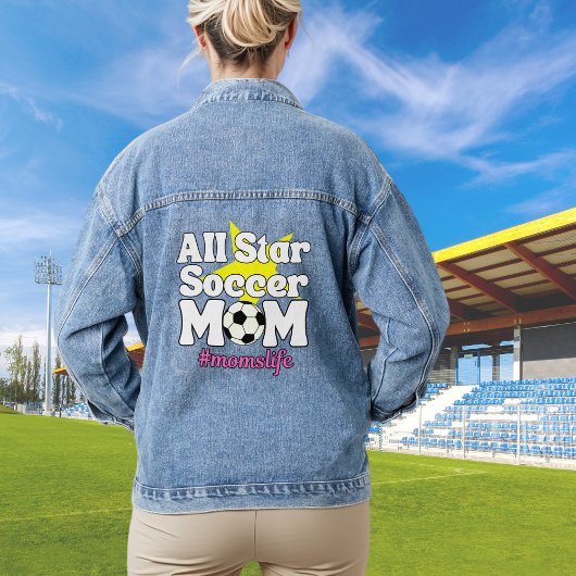 Alle Star Soccer Mama Funny Soccer Mama Jeansjacke