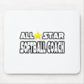 Alle Star Softball Coach Mousepad (Vorne)