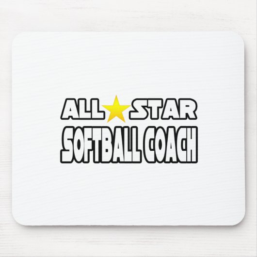 Alle Star Softball Coach Mousepad (Vorne)
