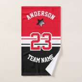 Alle Star Sport - Schwarz, Weiß und DIY Farbe Handtuch (Handtuch)