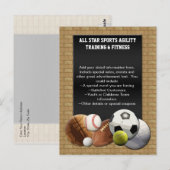 Alle Star Sports Balls mit Bridge Postkarte (Vorne/Hinten)