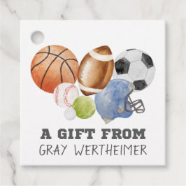 Alle Star Sports Kids Gefallen Tag Geschenkanhänger