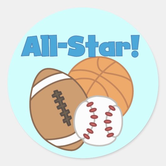 Alle Star Sports Sticker (Vorderseite)