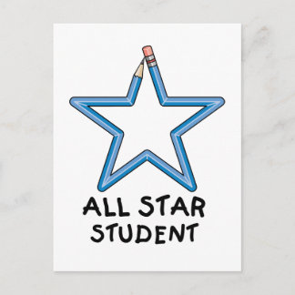 Alle Star Student Postkarte