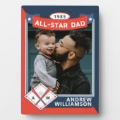 Alle Star Vater-benutzerdefinierten Baseball-Card- Fotoplatte (Vorderseite)