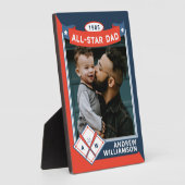 Alle Star Vater-benutzerdefinierten Baseball-Card- Fotoplatte (Seite)