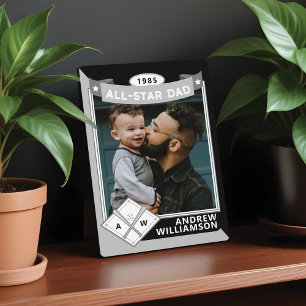 Alle Star Vater-benutzerdefinierten Baseball-Card- Fotoplatte