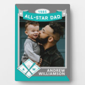 Alle Star Vater-benutzerdefinierten Baseball-Card- Fotoplatte (Vorderseite)
