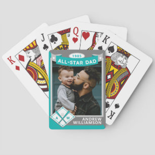 Alle Star Vater-benutzerdefinierten Baseball-Card- Spielkarten