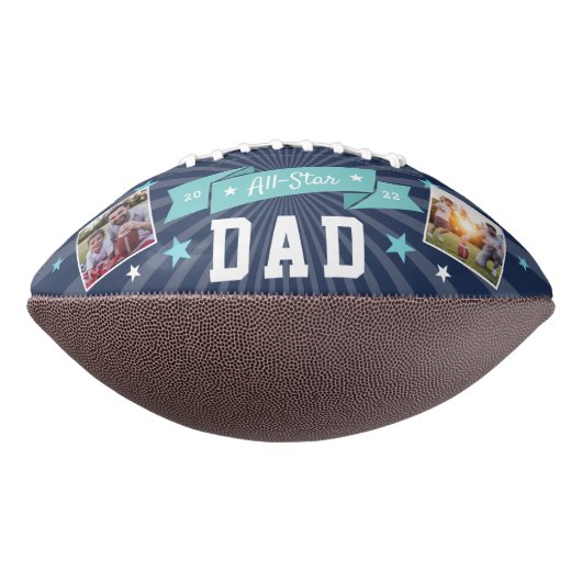 Alle Star Vater Custom Foto Football (Gedreht 270)