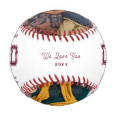 Alle Star-Vater | Fröhliches Foto zum Vater Baseball (Rückseite)