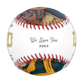 Alle Star-Vater | Fröhliches Foto zum Vater Baseball (Rückseite)