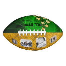 Alle Star Vater Green und Gold Basketball Football