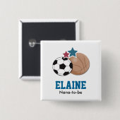 ALLE STARS-SPORTKETTE Personalisiert Button (Vorne & Hinten)
