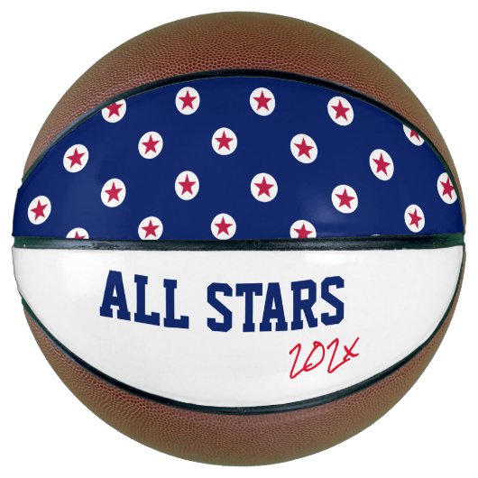 Alle Stars Sportteam Red White Blue Awards Basketball (Vorderseite)