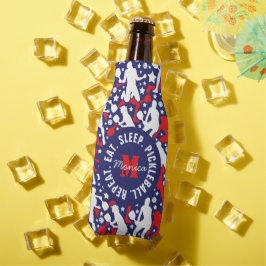 Alle Stern Pickleball [USA] Muster mit Namen Flaschenkühler