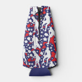 Alle Stern Pickleball [USA] Muster mit Namen Flaschenkühler (Rückseite)