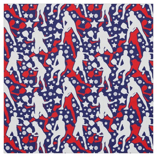 Alle Stern-Pickleball [USA] Stoff (Muster)