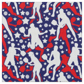Alle Stern-Pickleball [USA] Stoff (Nahaufnahme)