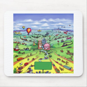 Alle Straßen führen nach Austin Texas Mousepad