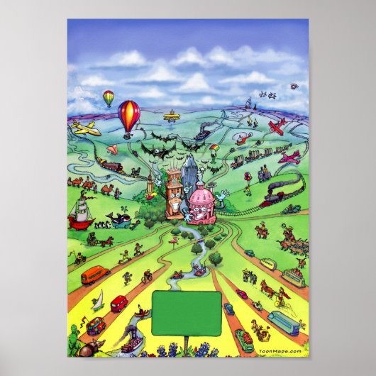 Alle Straßen führen nach Austin Texas Poster (Vorne)