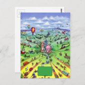 Alle Straßen führen nach Austin Texas Postkarte (Vorne/Hinten)