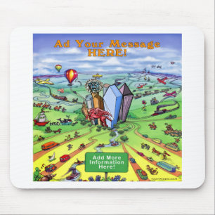 Alle Straßen führen nach Dallas Texas Mousepad