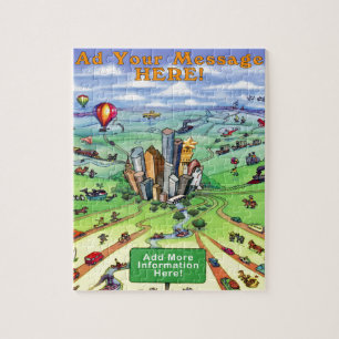 Alle Straßen führen nach Houston Texas Puzzle