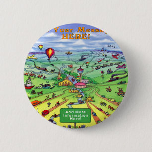 Alle Straßen führen nach San Antonio Texas Button
