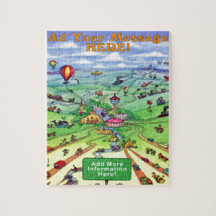 Alle Straßen führen nach San Antonio Texas Puzzle