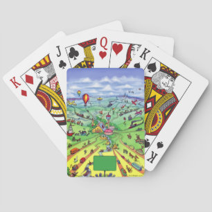 Alle Straßen führen nach San Antonio Texas Spielkarten