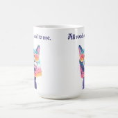 Alle Straßen führen zu Me Funny Cat Kaffeetasse (Mittel)