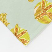 Alle Straßen führen Zuhause Fleecedecke (Ecke)