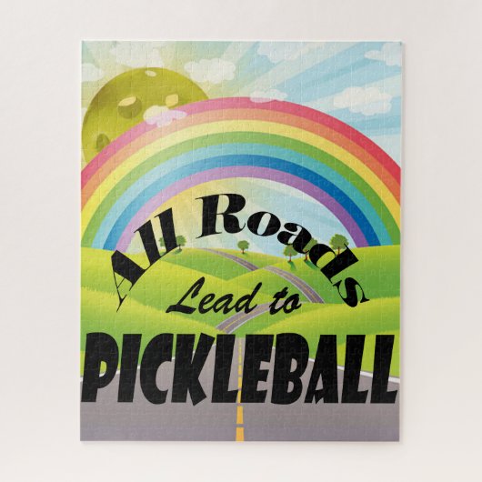 Alle Straßen führen zum Pickleball Puzzle (Vertikal)