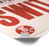 Alle Straßen führen zur SWITZERLAND Vintage Reise Poster (Ecke)