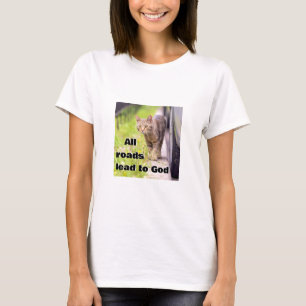 Alle Straßen - T - Shirt der Katze