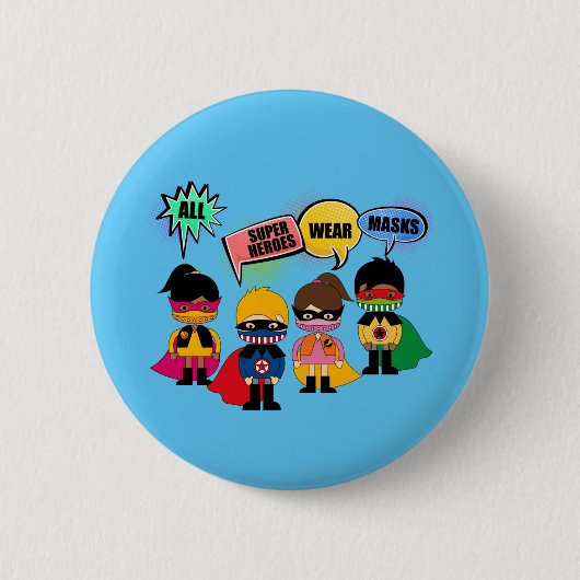 Alle Superhelden Button (Vorderseite)