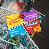 Alle Superheroes Comic Kindergeburtstag rufen Einladung