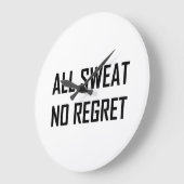 Alle Sweet No Regret Workout Große Wanduhr (Winkel)